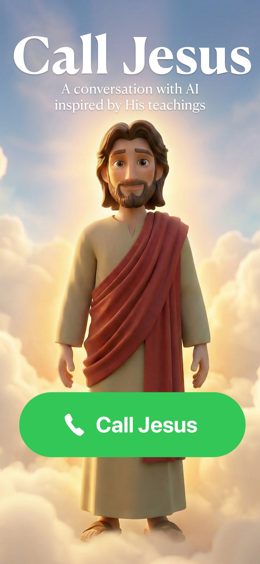 The Call Jesus home screen